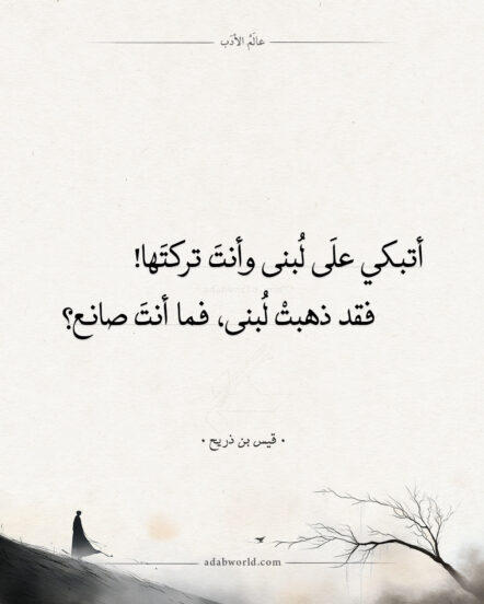 شعر قيس بن ذريح - ألا يا غراب البينِ